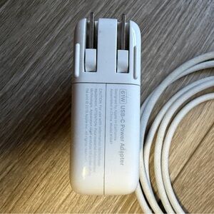 Preowned Apple A1719 61W USB-C Power Adapter And USB C Cord